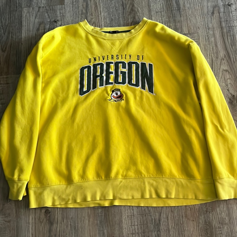 yellow Oregon duck crew neck (XXL)